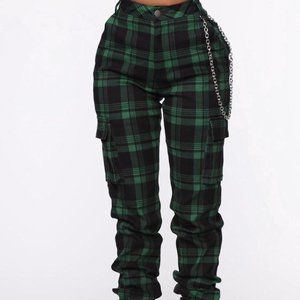 plaid cargo pants